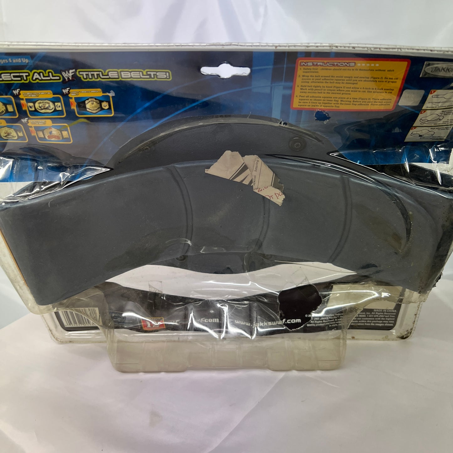 DAMAGED WWF Big Eagle Championship - WWE Jakks Title Toy Belt New In Box