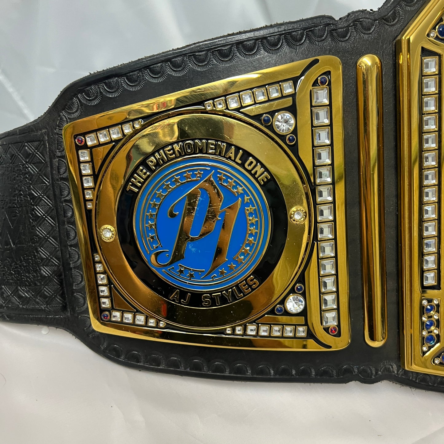 WWE AJ Styles Championship Phenominal Tribute Replica Belt Side Plates