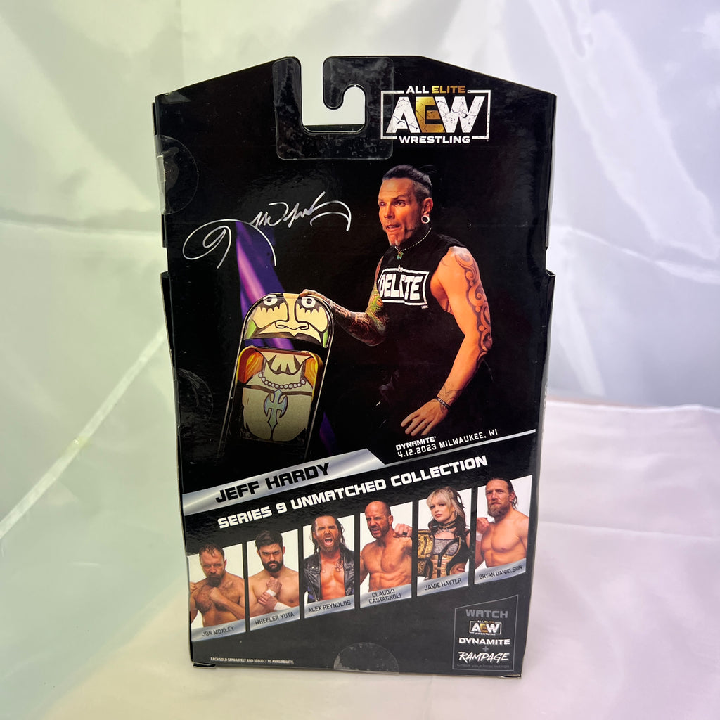 Signed Autographed Jeff Hardy with JSA COA AEW Unmatched 9 Action Figure WWE