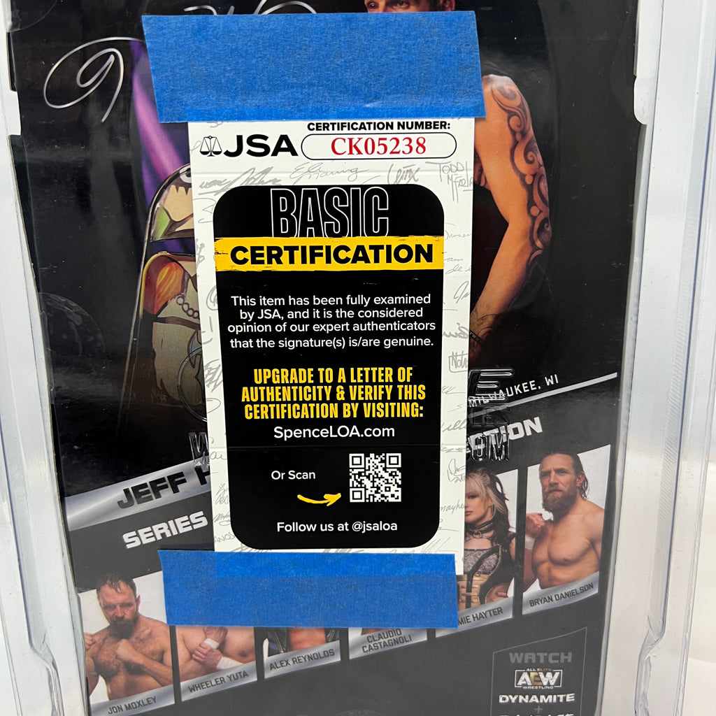 Signed Autographed Jeff Hardy with JSA COA AEW Unmatched 9 Action Figure WWE