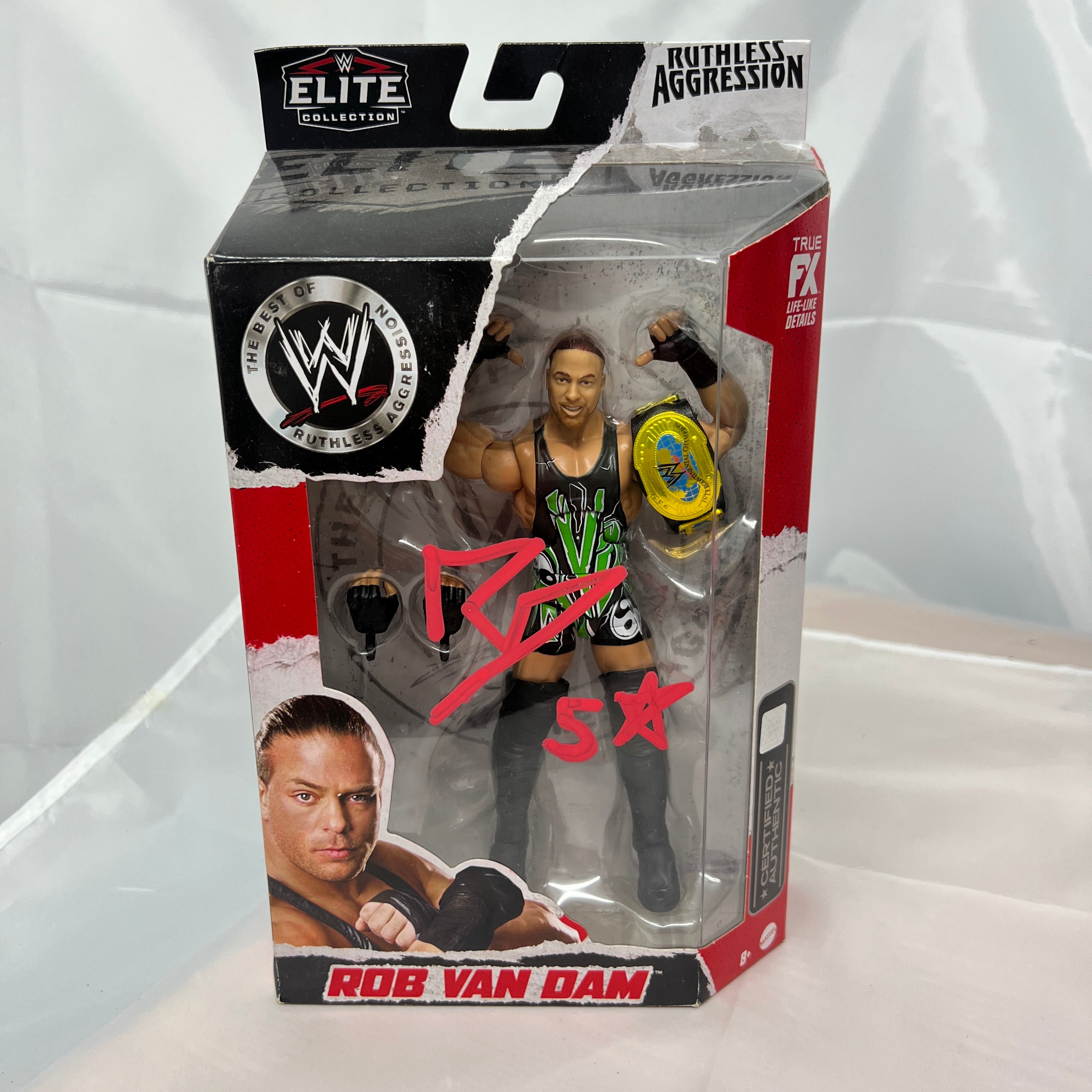 RVD Signed Autographed WWE Elite Ruthless Aggression Series 2 Action Figure