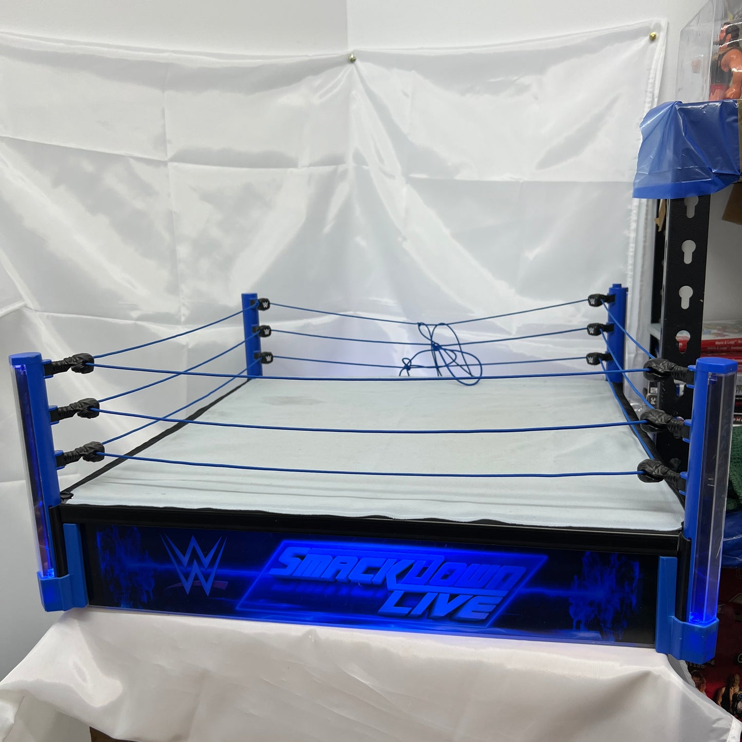 WWE SmackDown Live Main Event Led Light-up Wrestling Ring Huge Elite Scale