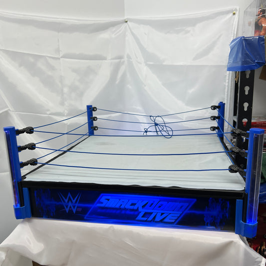 WWE SmackDown Live Main Event Led Light-up Wrestling Ring Huge Elite Scale
