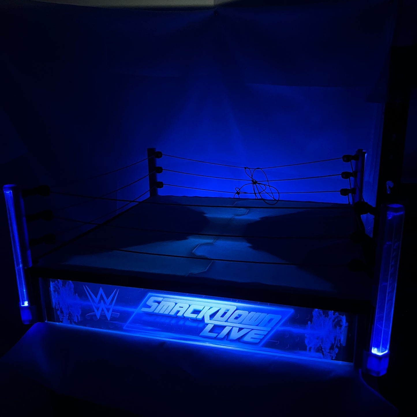 WWE SmackDown Live Main Event Led Light-up Wrestling Ring Huge Elite Scale