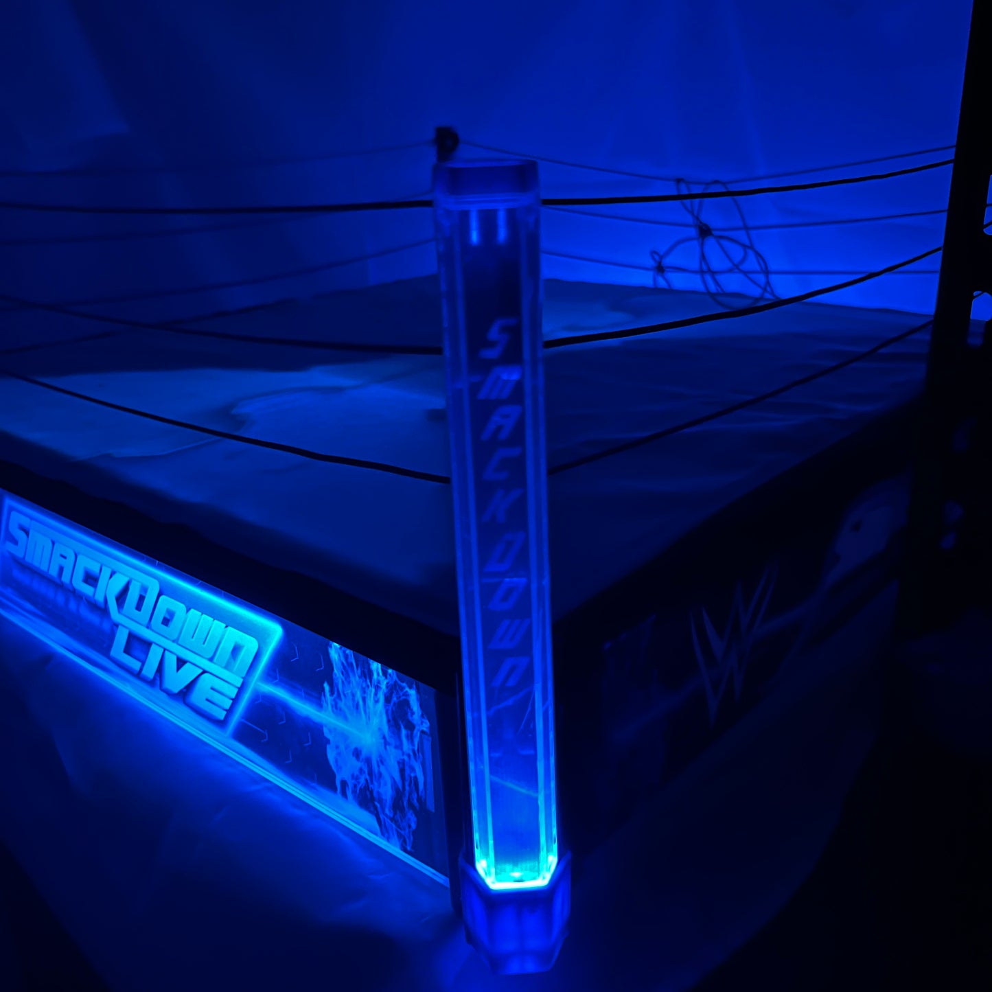 WWE SmackDown Live Main Event Led Light-up Wrestling Ring Huge Elite Scale