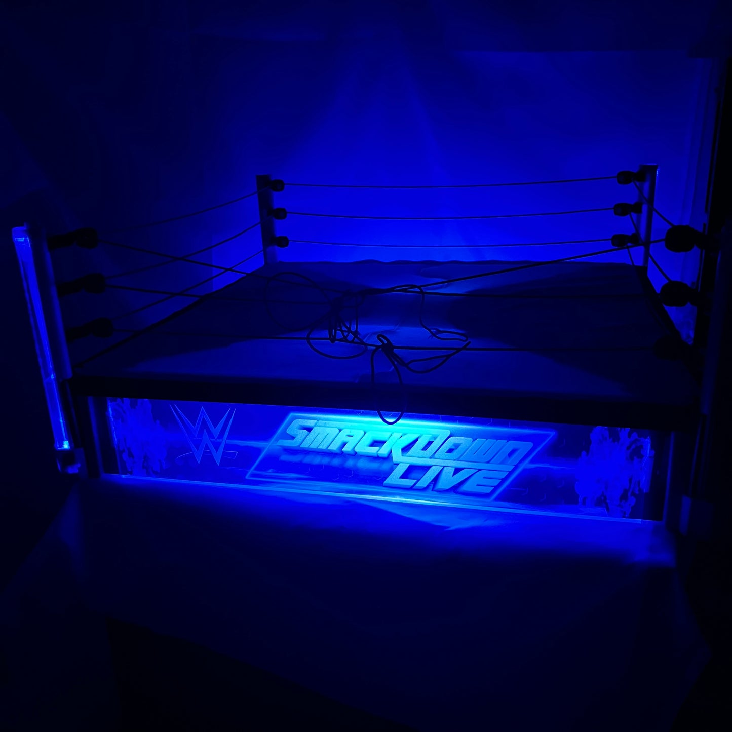 WWE SmackDown Live Main Event Led Light-up Wrestling Ring Huge Elite Scale