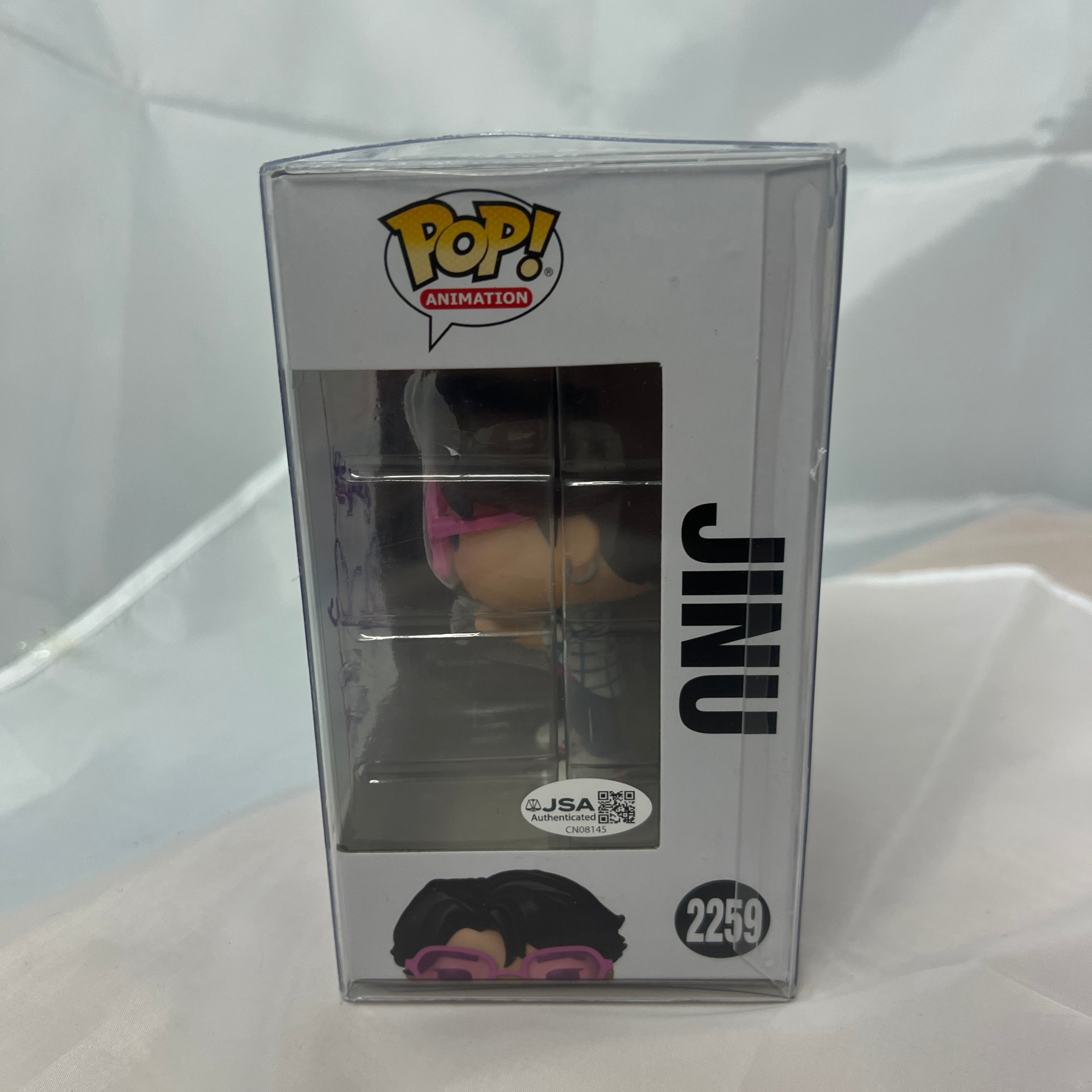 Funko Pop Jinu 2259 K-Pop Demon Hunters Animation Signed Auto Andrew Choi KPOP