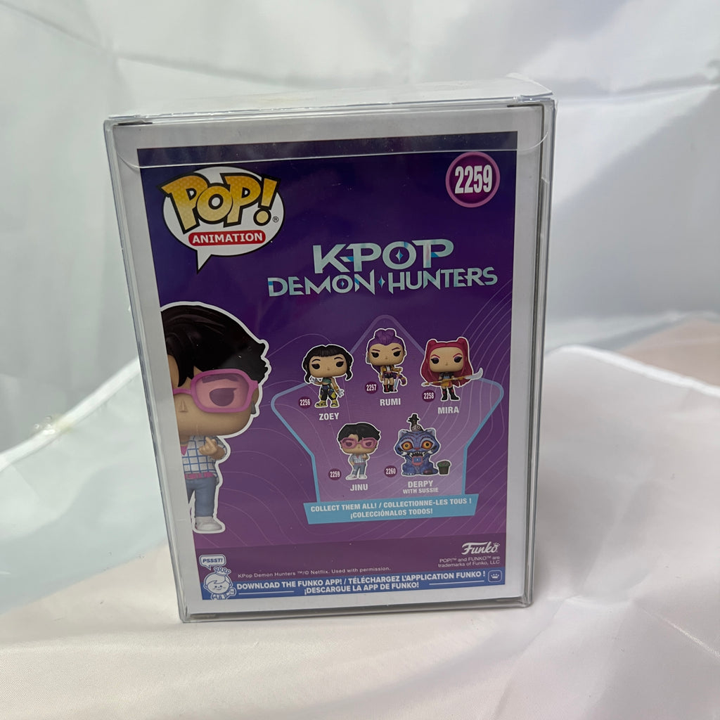 Funko Pop Jinu 2259 K-Pop Demon Hunters Animation Signed Auto Andrew Choi KPOP