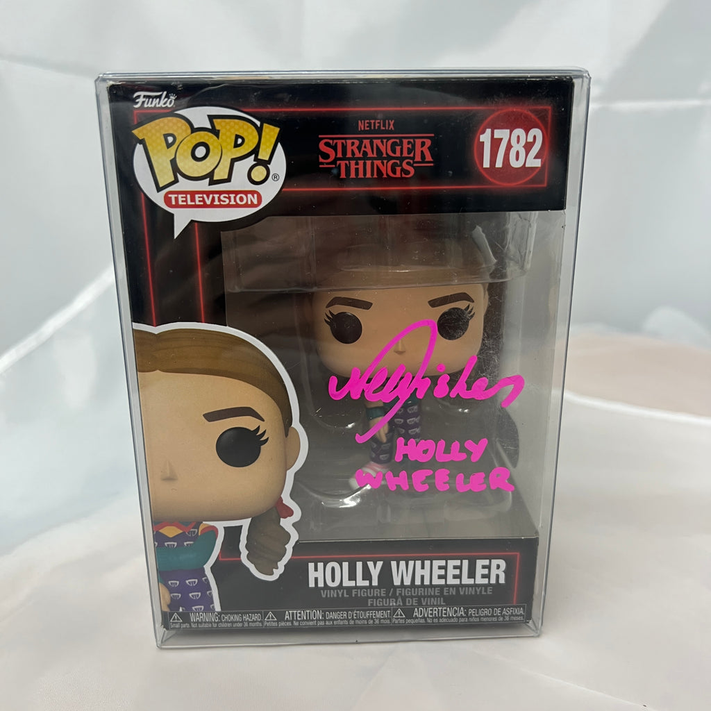 SWAU COA Funko Pop Signed Nell Fisher 1782 Holly Wheeler Stranger Things
