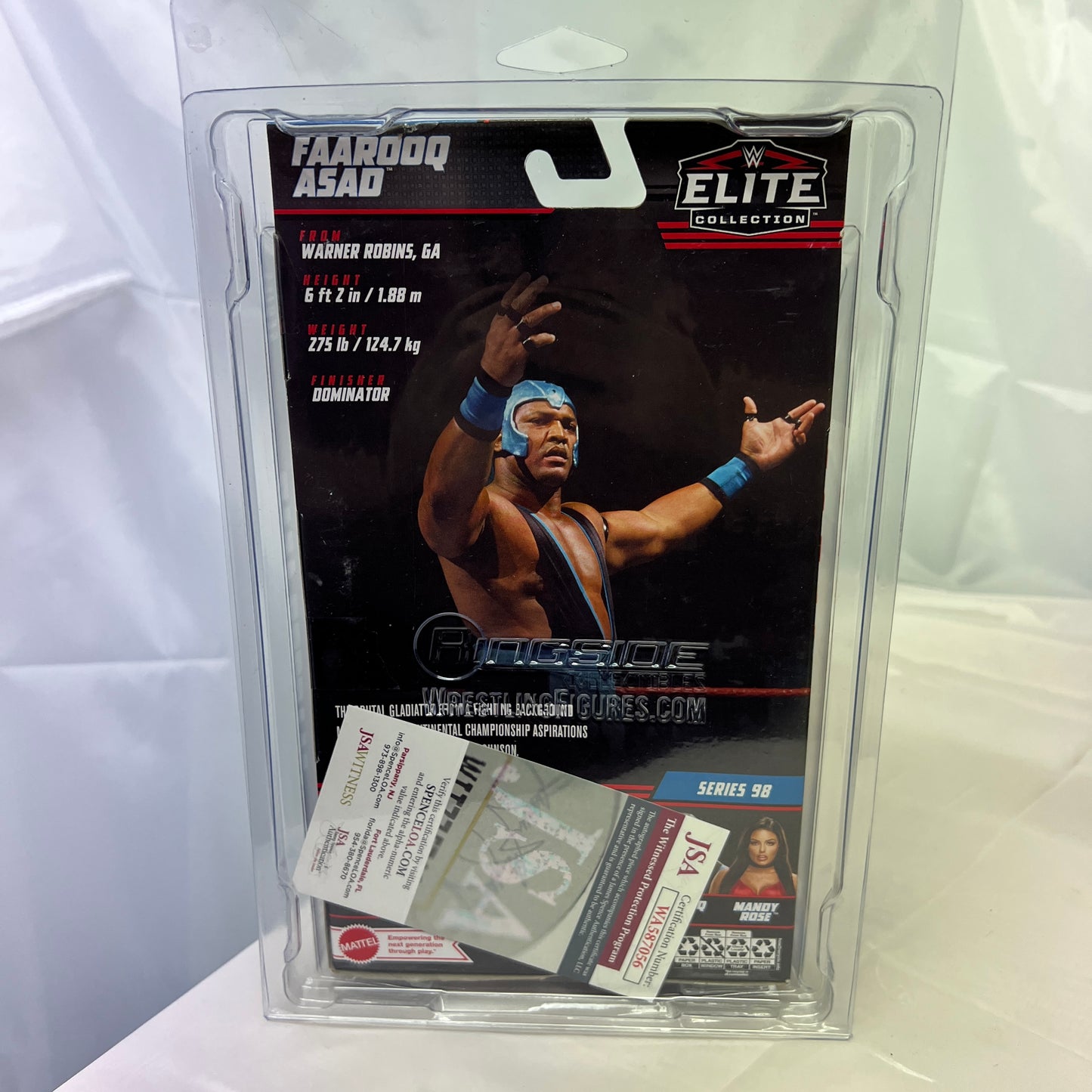 Autographed Farooq WWE Elite 98 Signed Action Figure w COA