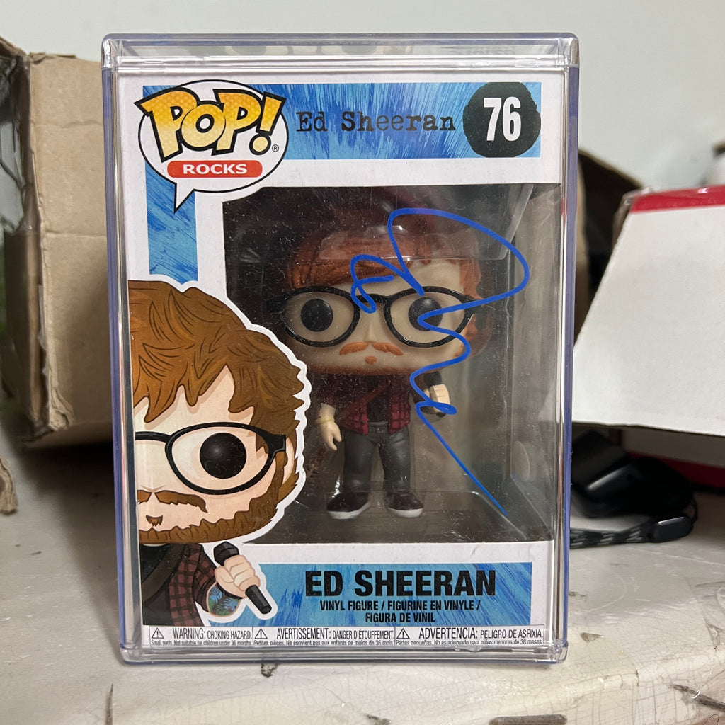 Ed Sheeran Funko Pop 76 Signed JSA COA Autographed Action Figure Collectable