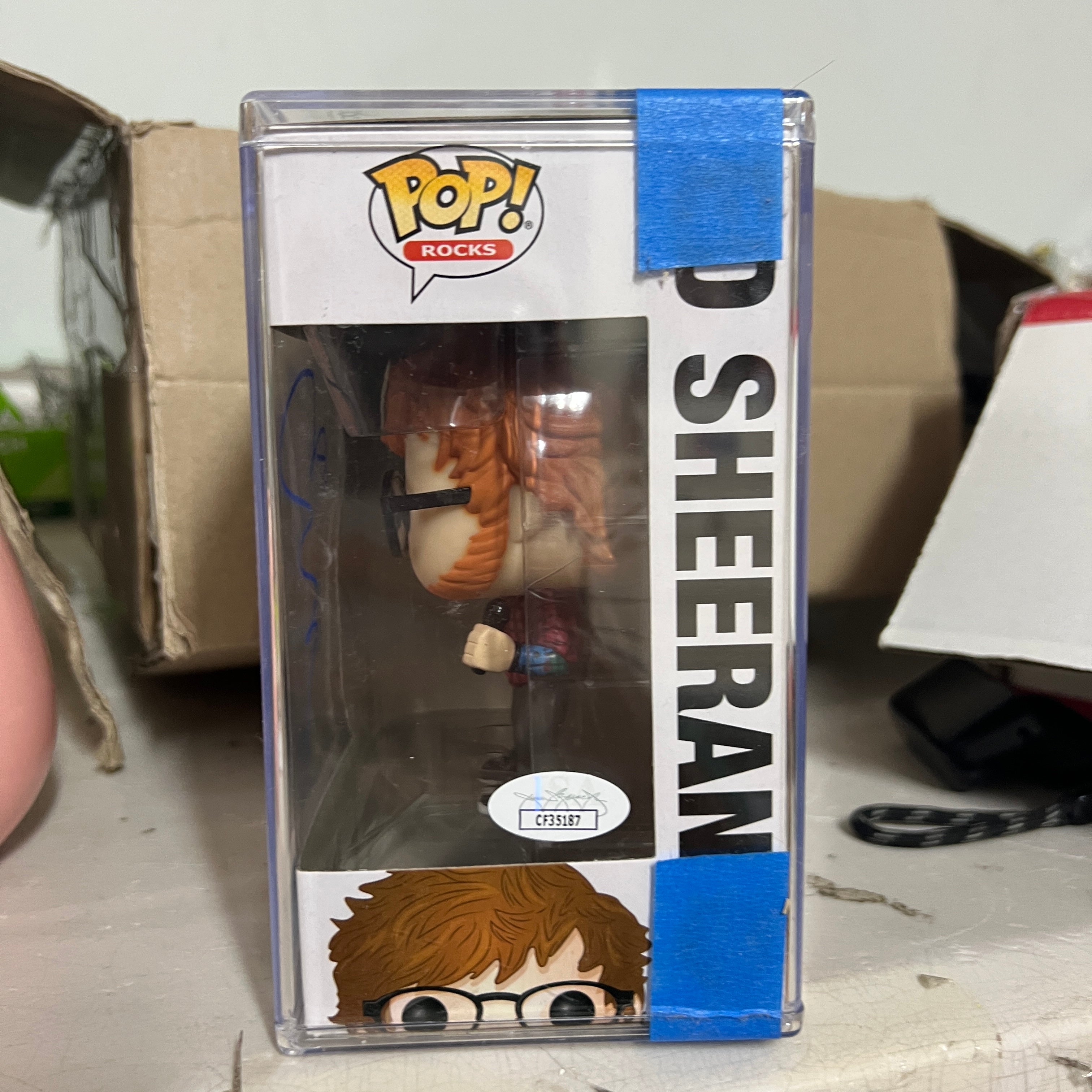 Ed Sheeran Funko Pop 76 Signed JSA COA Autographed Action Figure Collectable