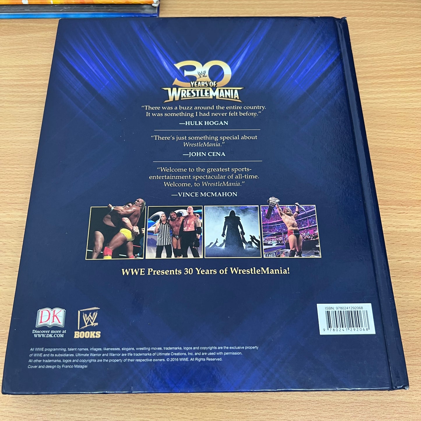 30 Years of WrestleMania Hardcover Book 2014 by WWE Hulk Hogan The Rock Wrestling