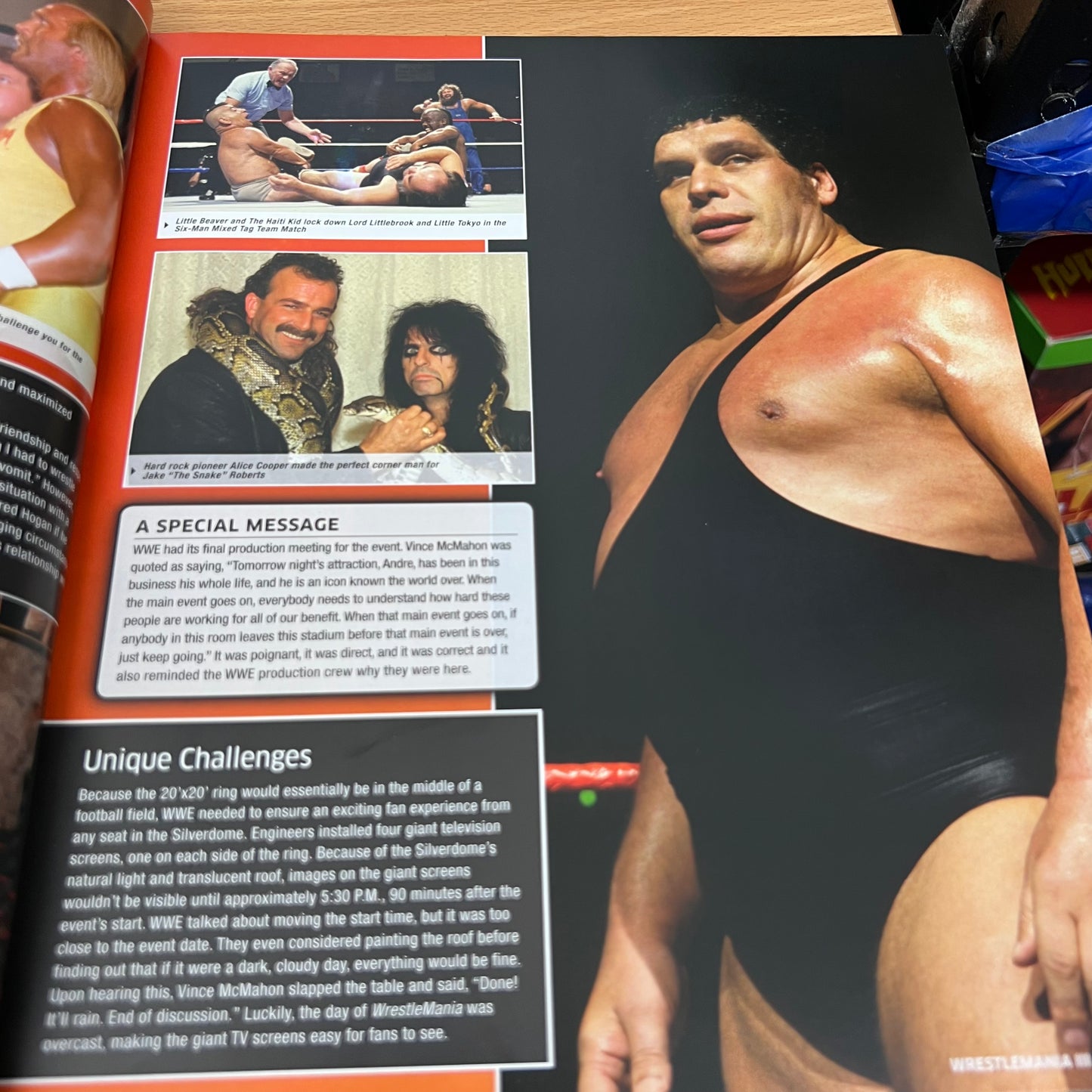 30 Years of WrestleMania Hardcover Book 2014 by WWE Hulk Hogan The Rock Wrestling