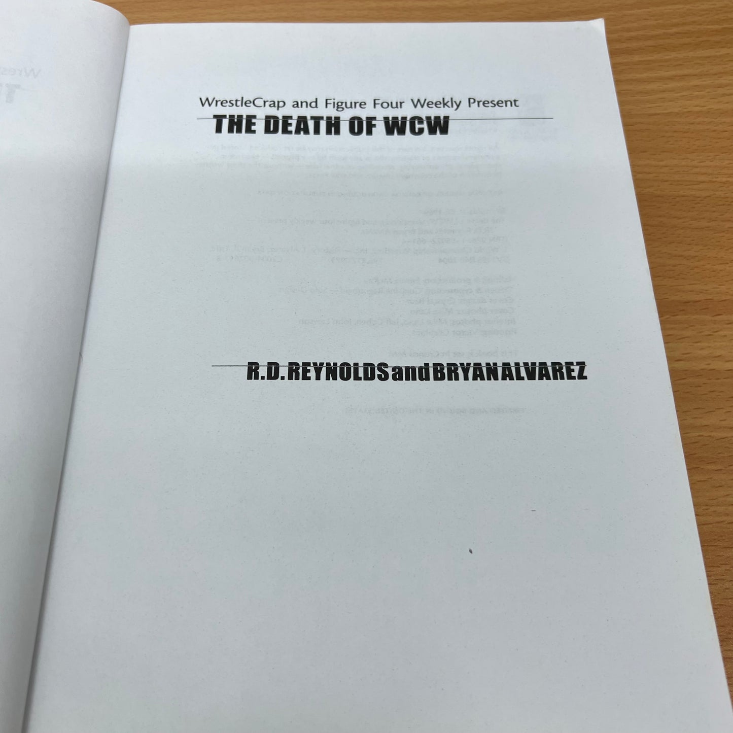 WWE The Death of WCW Book by Bryan Mark Alvarez