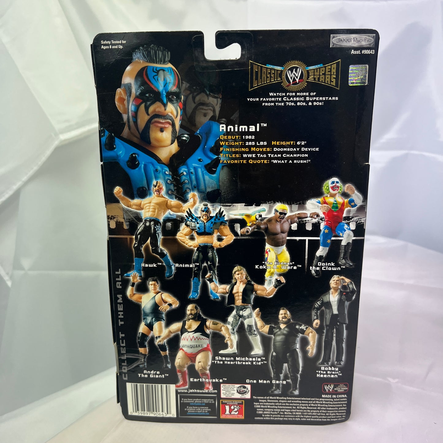 Animal WWE Classic Superstars Action Figure Jakks Series 6