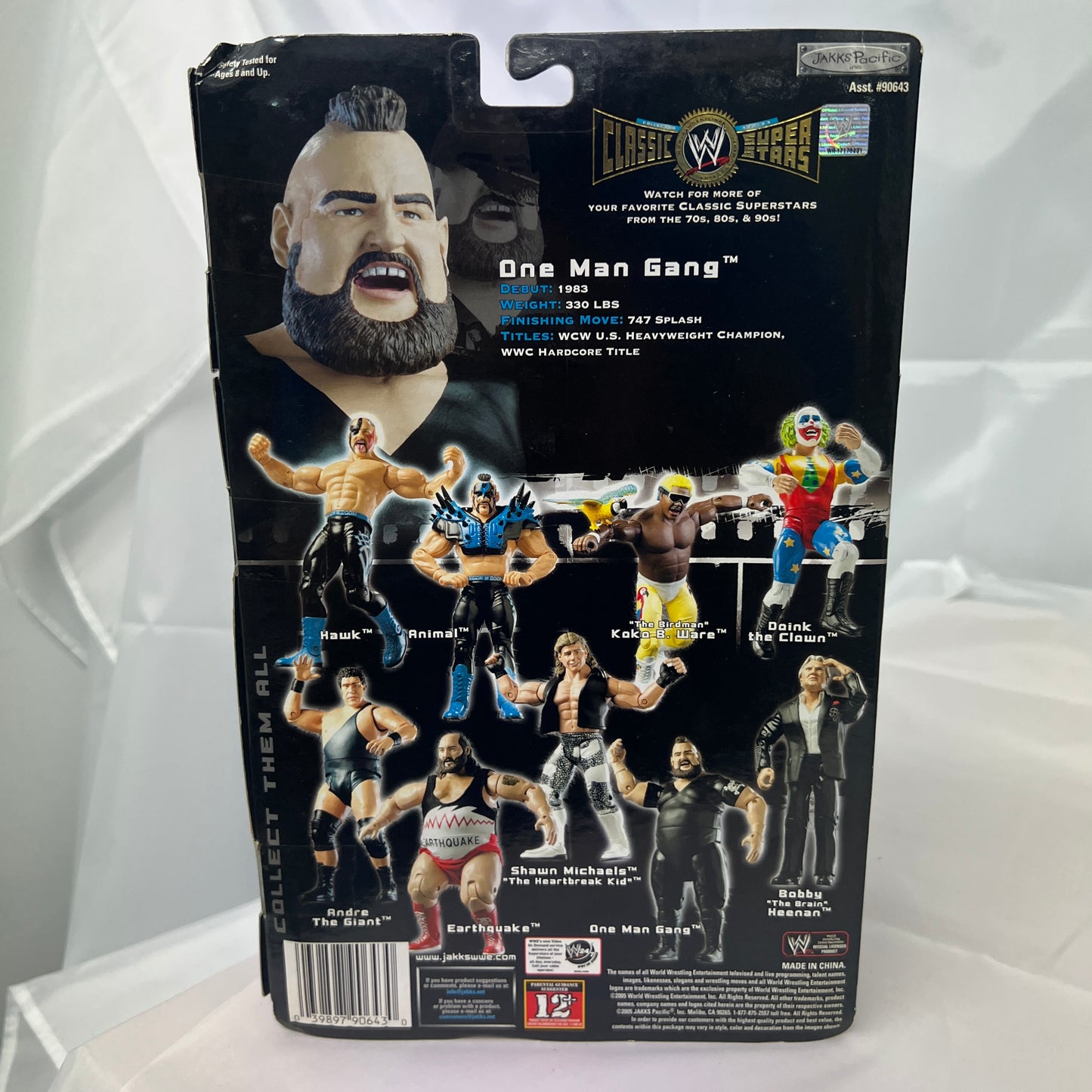 One Man Gang WWE Classic Superstars Action Figure Jakks Series 6