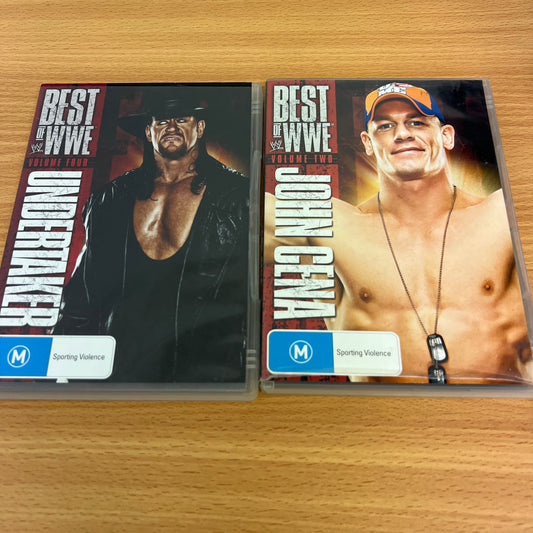 WWE 2x DVDs Best of John Cena and Undertaker