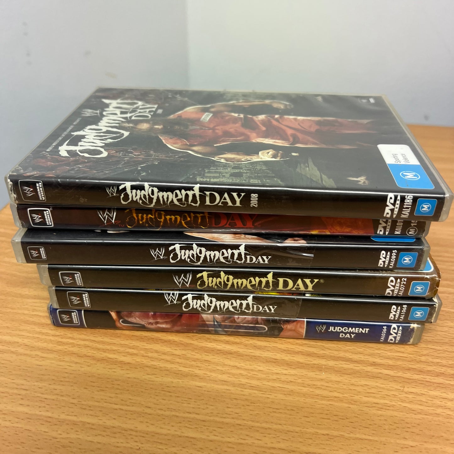 WWE 6x Judgment Day 2002-2003, 2005-2008 PPV DVD Lot Bundle