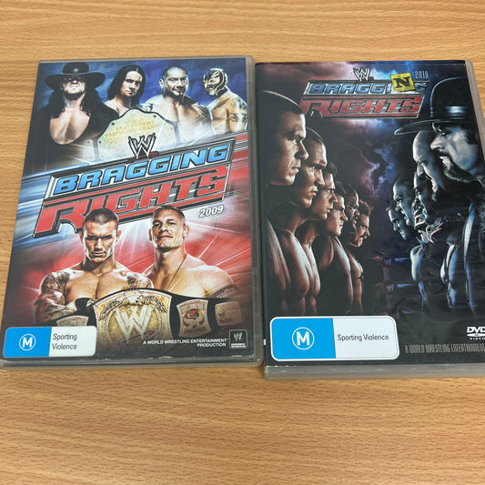 WWE 2x DVD Bragging Rights PPV Lot Bundle