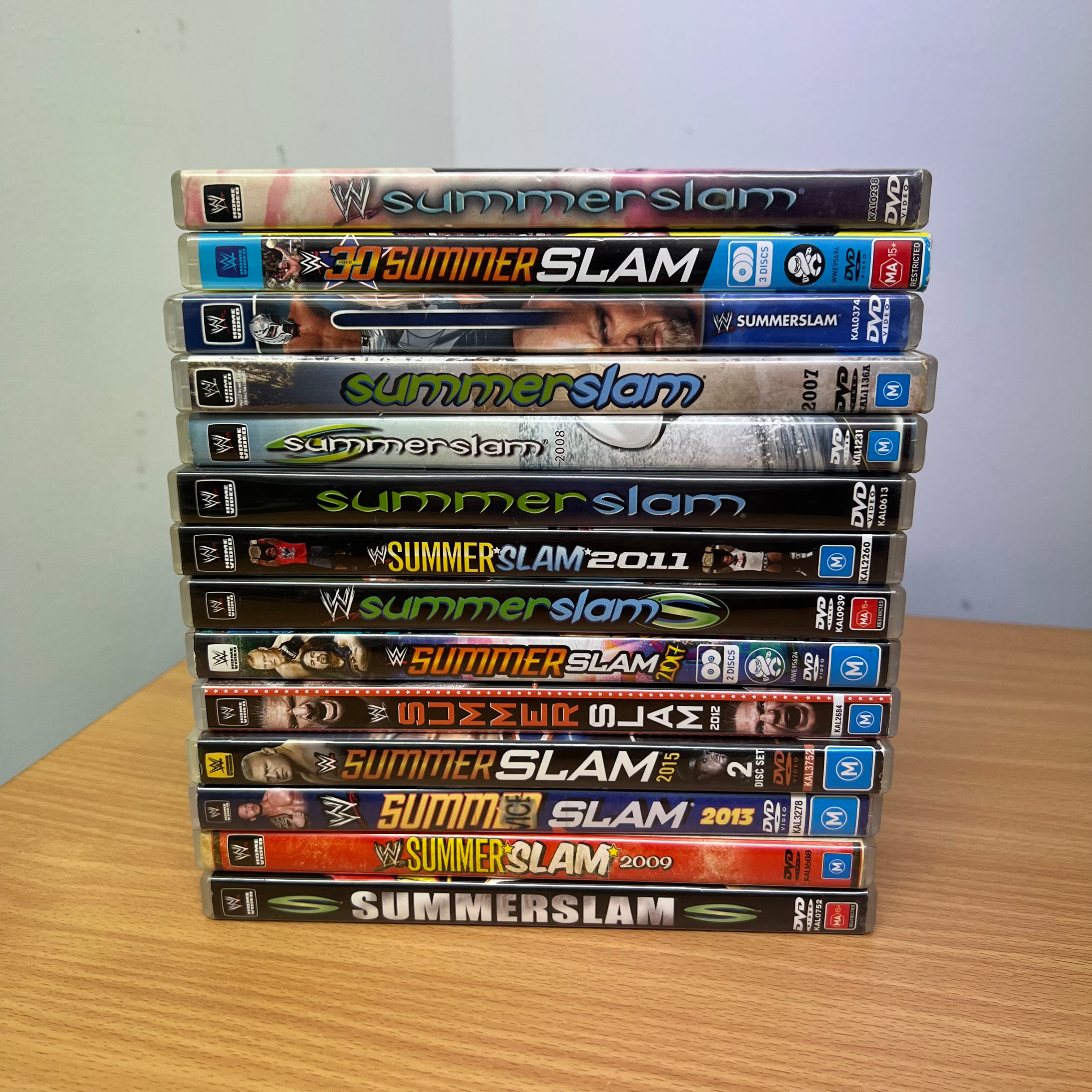 WWE DVD 14 x Summerslam 2002 - 2023 Bundle Lot PPV