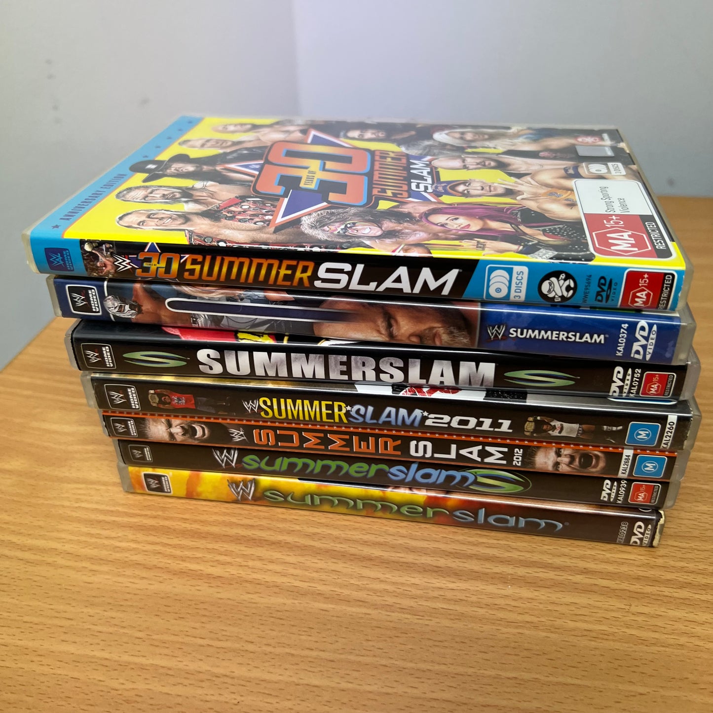 WWE DVD 7 x Summerslam 2002 - 2023 Bundle Lot PPV