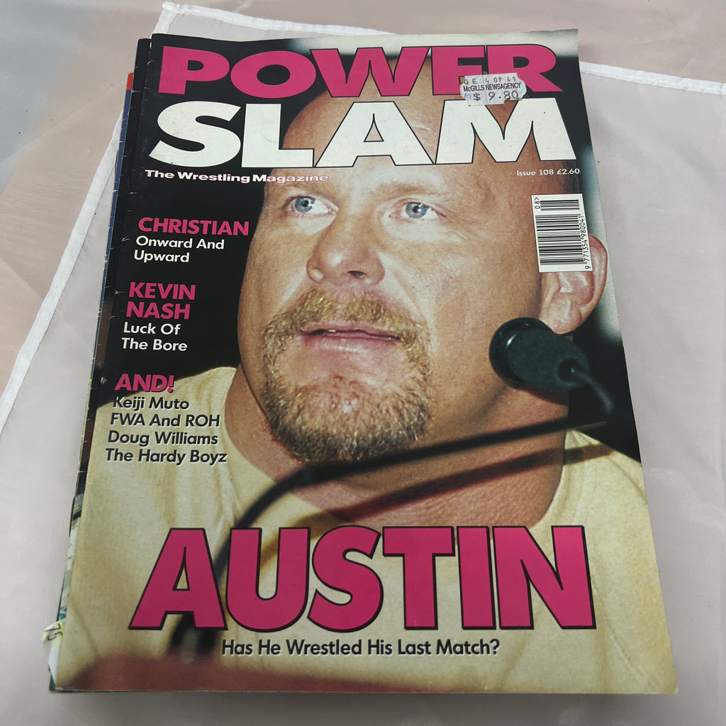 Stone Cold Power Slam WWE WWF Magazine Retro Collectable Merchandise