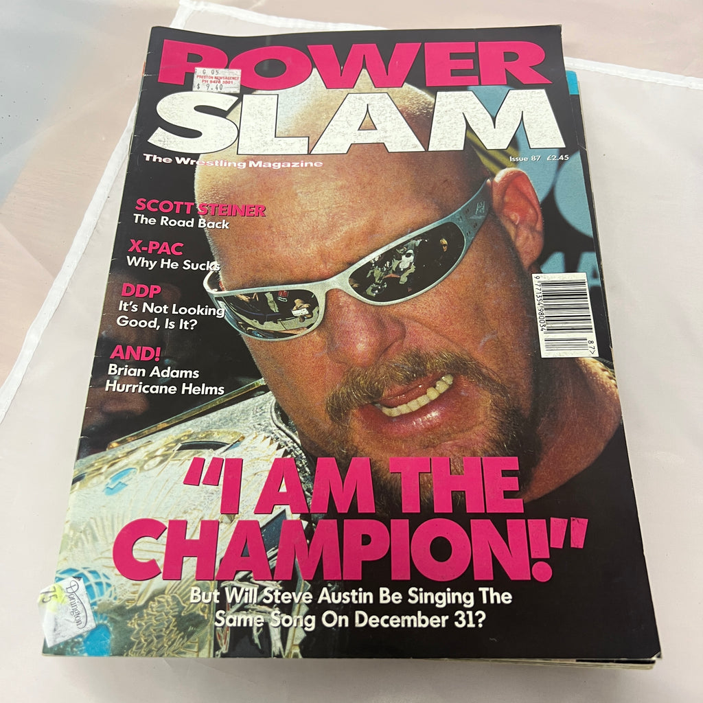 Stone Cold Power Slam WWE WWF Magazine Retro Collectable Merchandise