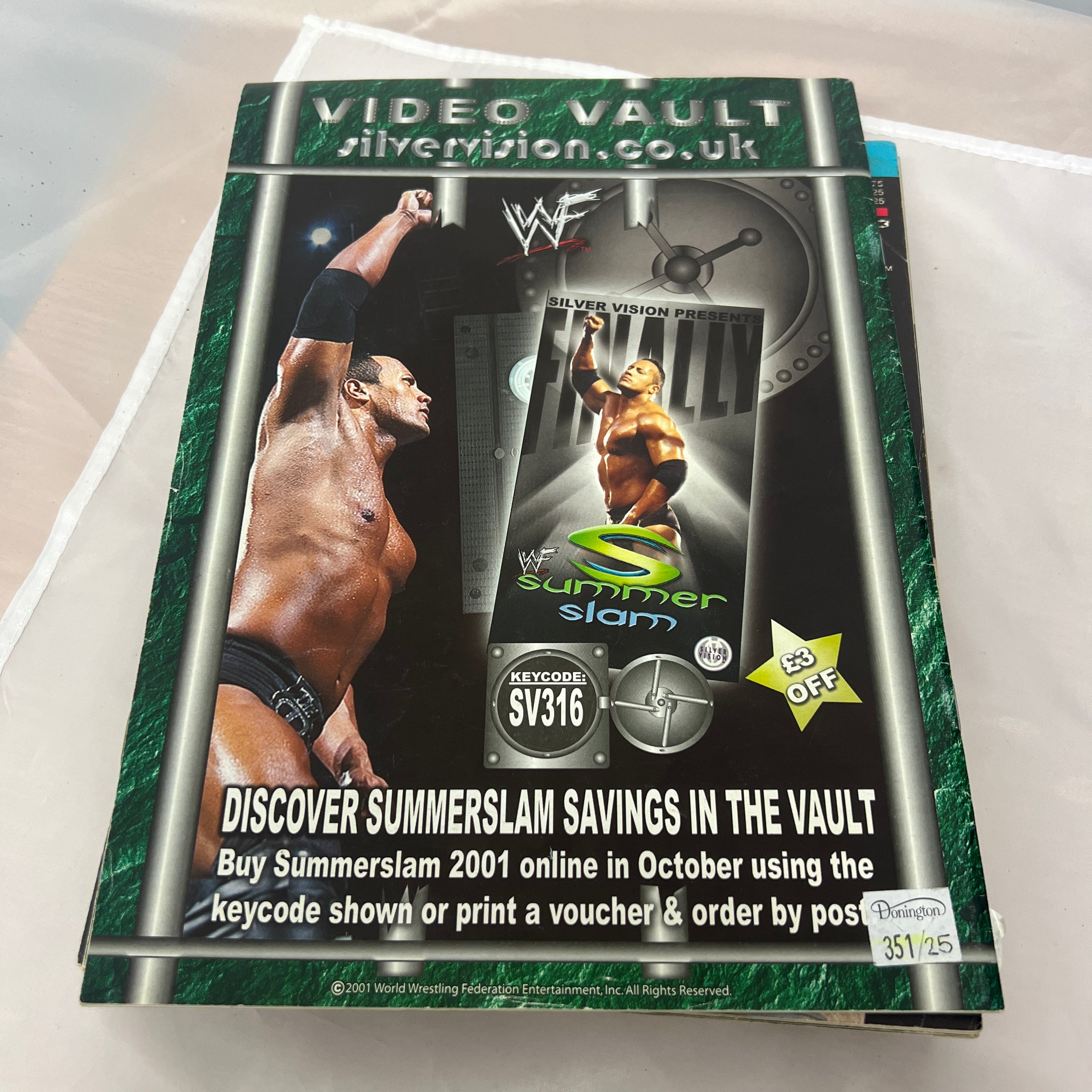 Stone Cold Power Slam WWE WWF Magazine Retro Collectable Merchandise