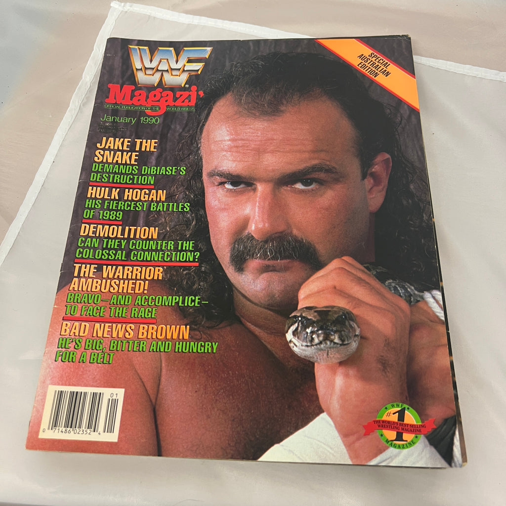 Jake The Snake Roberts WWE WWF Magazine Retro Collectable Merchandise