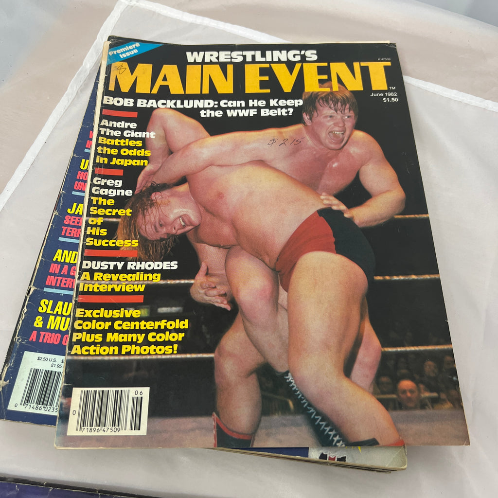 Wrestlings Main Event WWE WWF Magazine Retro Collectable Merchandise