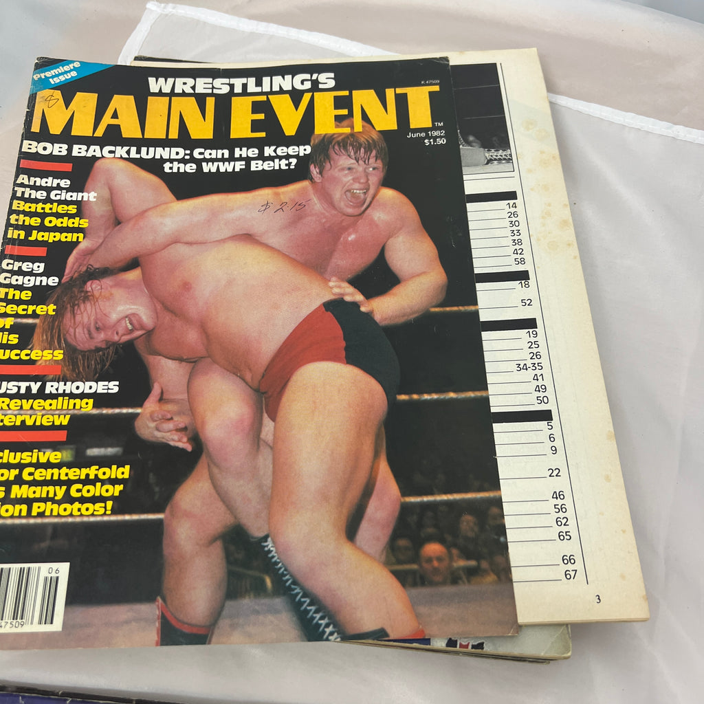 Wrestlings Main Event WWE WWF Magazine Retro Collectable Merchandise