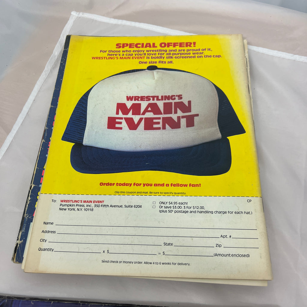 Wrestlings Main Event WWE WWF Magazine Retro Collectable Merchandise