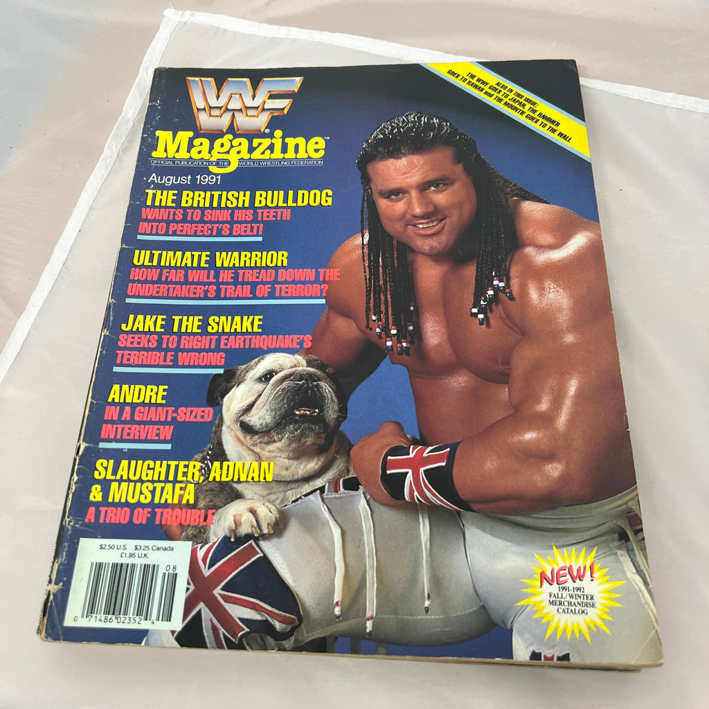 Bulldog WWE WWF Magazine Retro Collectable Merchandise
