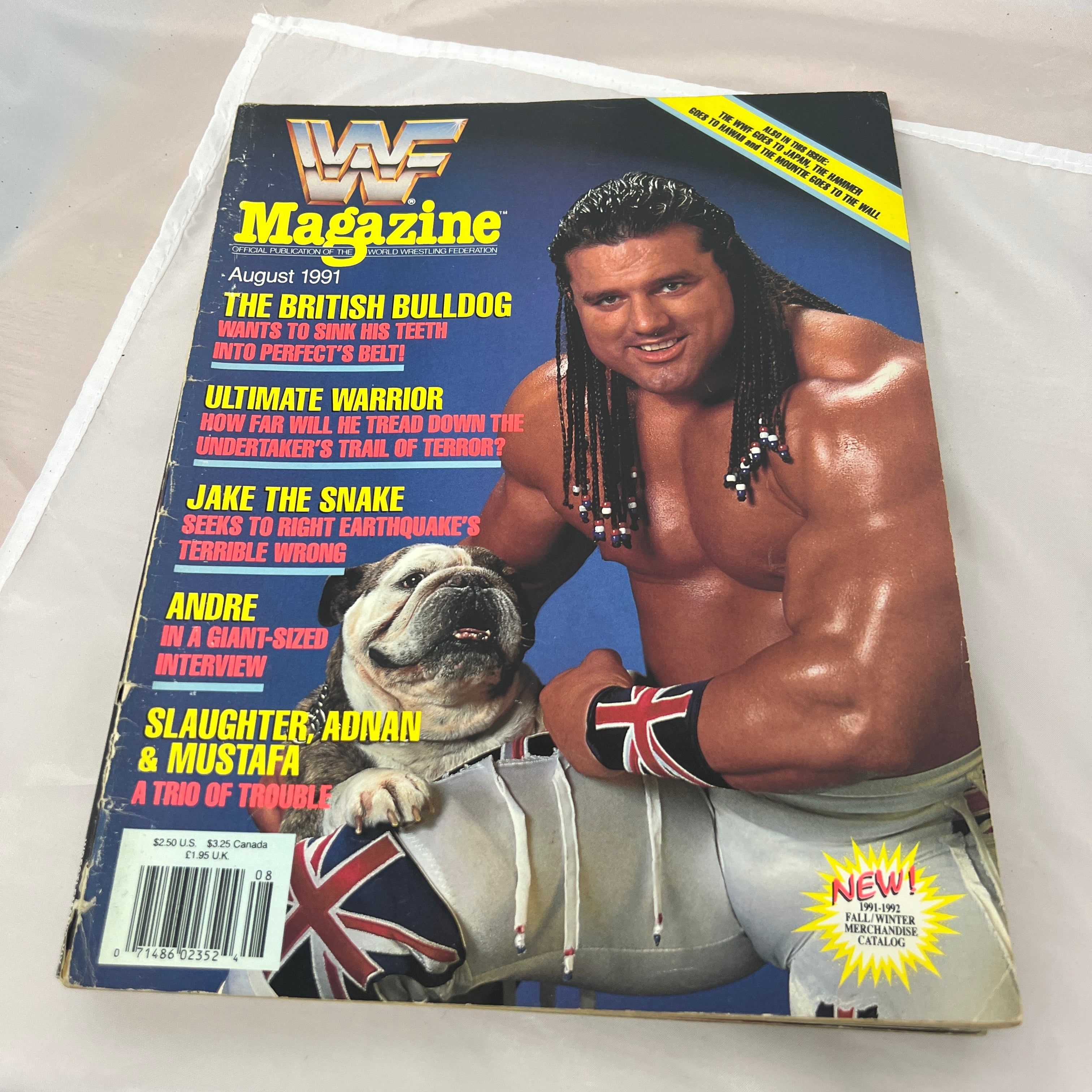 Bulldog WWE WWF Magazine Retro Collectable Merchandise