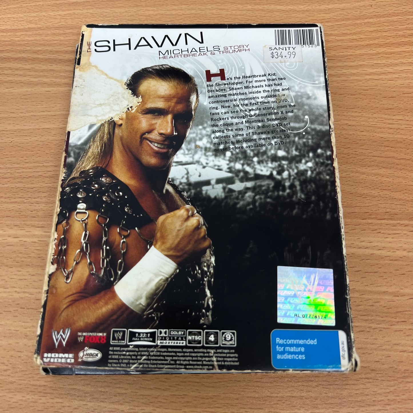 WWE - The Shawn Michaels Story: Heartbreak and Triumph (DVD, 2007, 3-Disc Set)