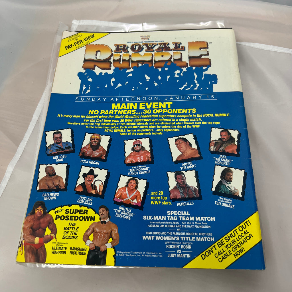 Brother Love WWE WWF Magazine Retro Collectable Merchandise
