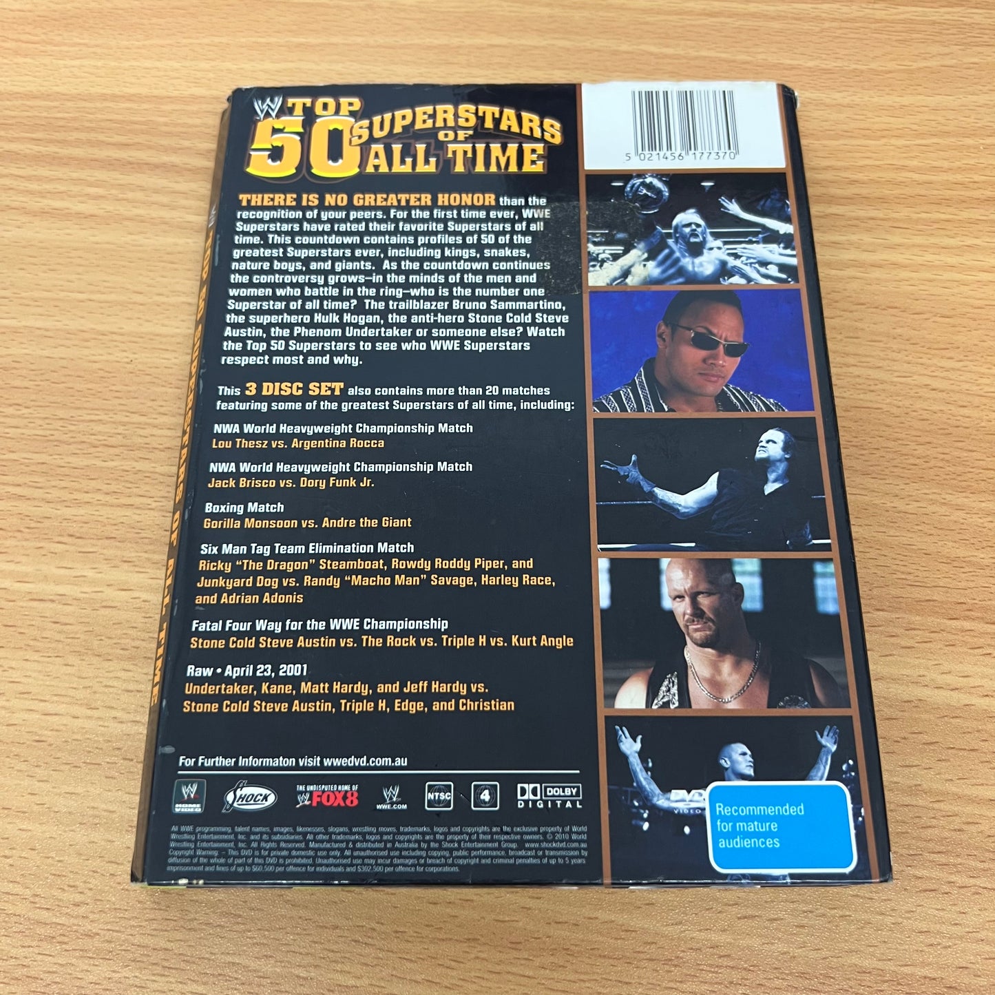 WWE - Top 50 Superstars of All Time (DVD, 2010)