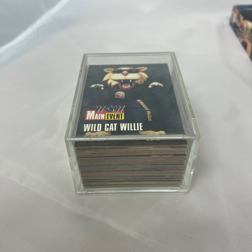 WCW Main Event by Cardz (1995) Full Set, 1-100 cards Hulk Hogan case Cardz WWE
