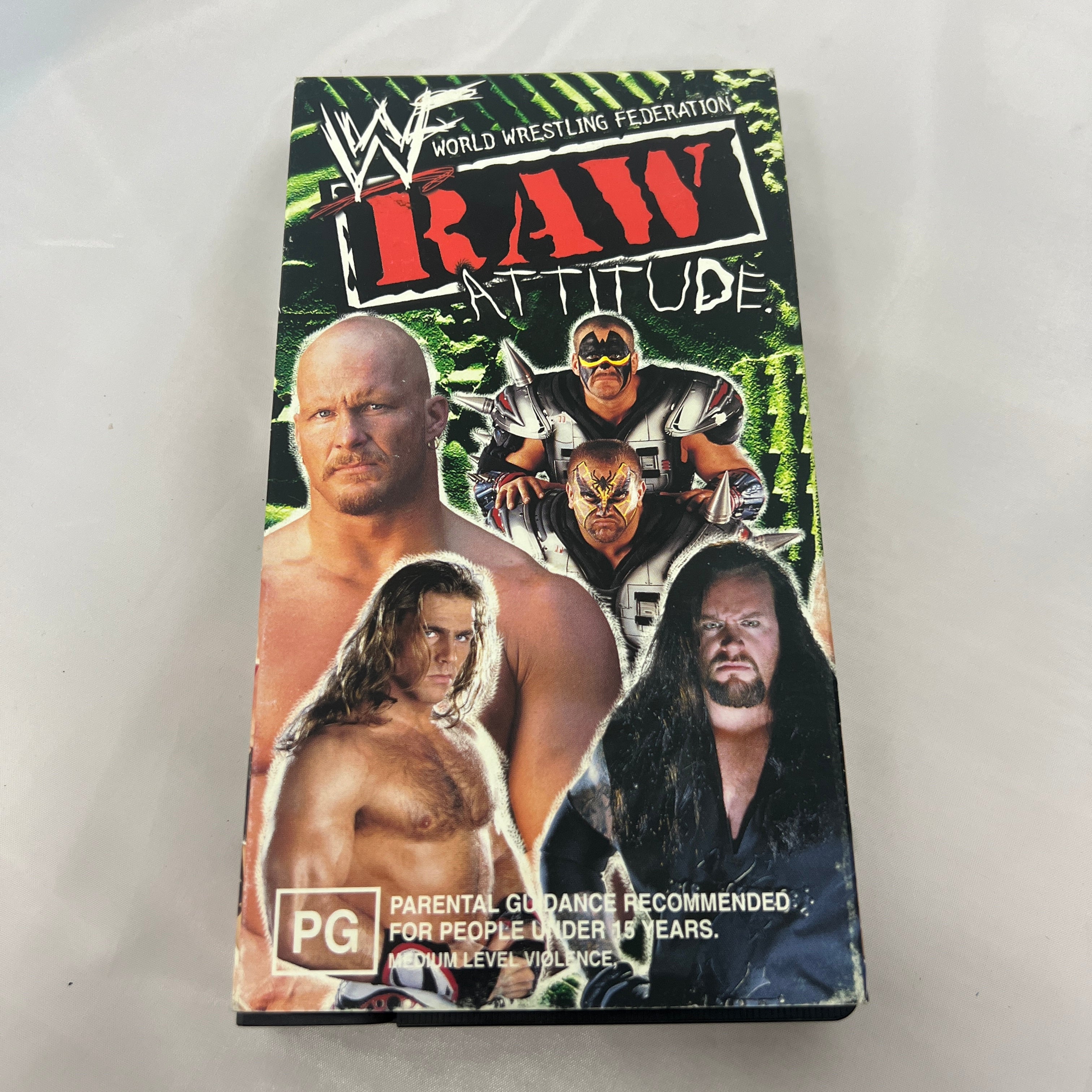 WWF WWE Raw Attitude VHS Wrestling Video Tape Vintage World Wrestling Federation