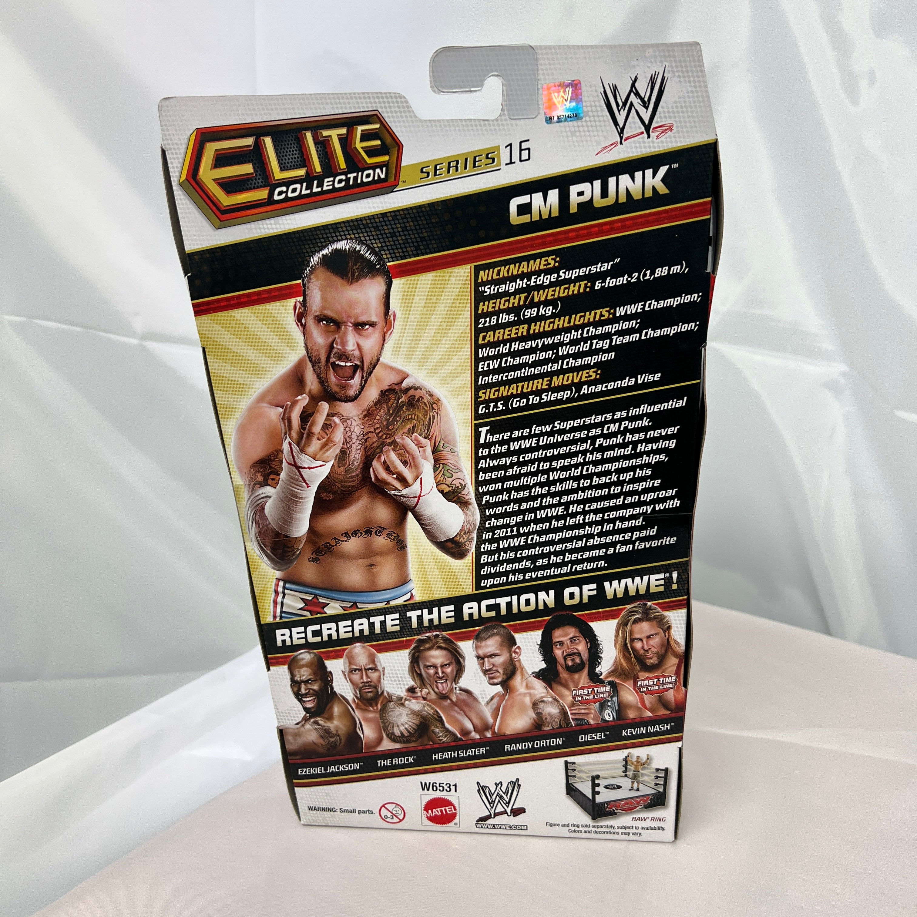 CM Punk WWE Elite 16 Action Figure Mattel
