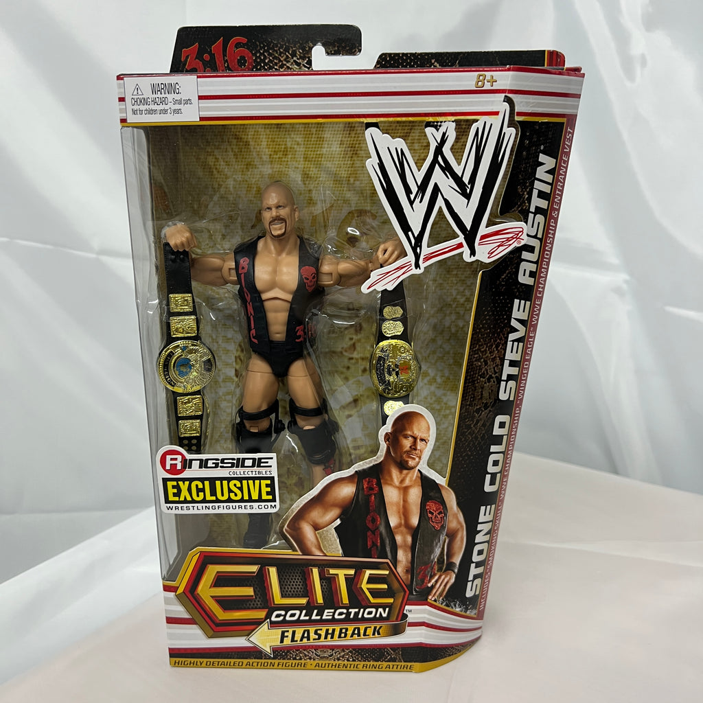 Stone Cold Steve Austin WWE Elite Ringside Exclusive Action Figure Mattel
