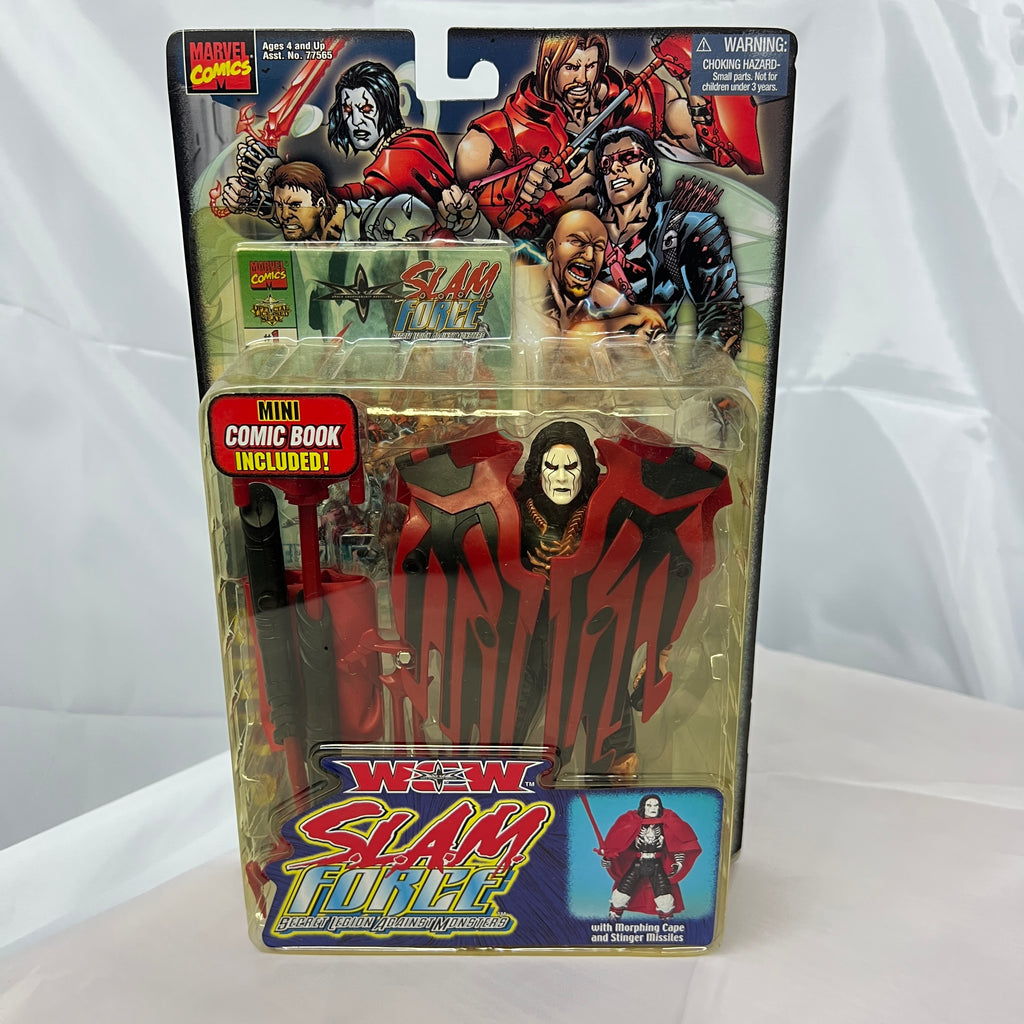 Sting WCW Marvel Slam Force Toybiz Action Figure Scale WWE