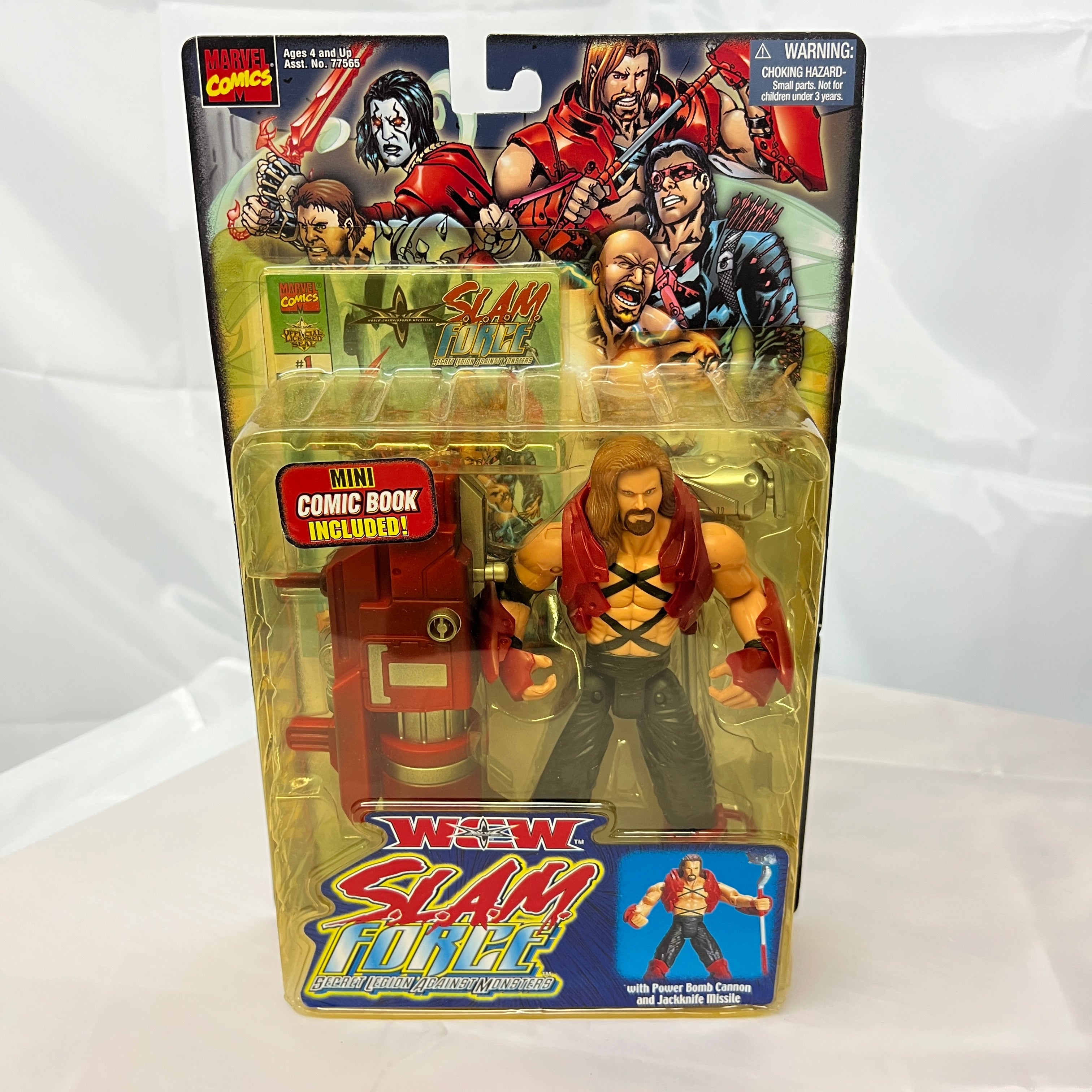 Kevin Nash WCW Marvel Slam Force Toybiz Action Figure Scale WWE
