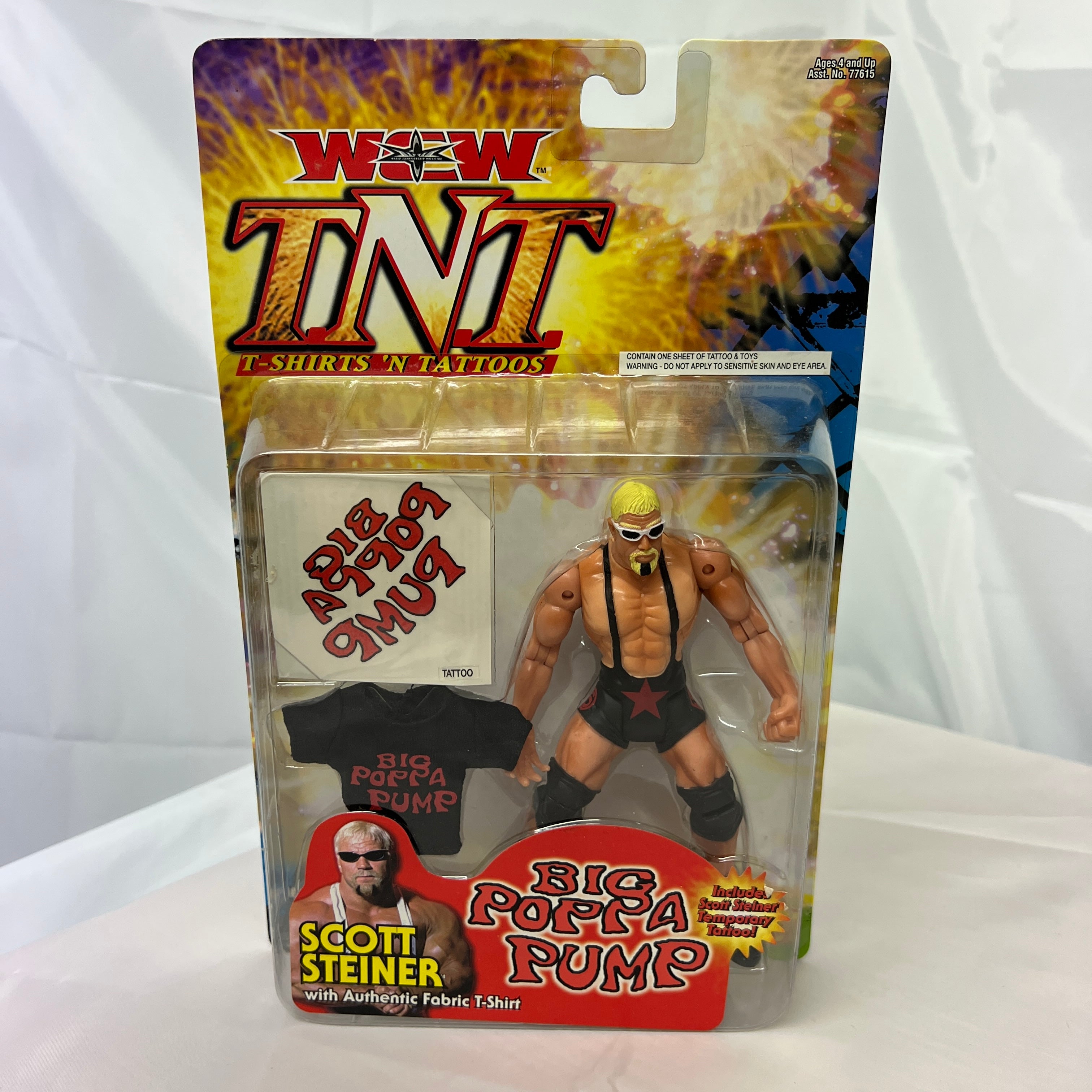 Scott Steiner WCW TNT Toybiz Action Figure Scale WWE