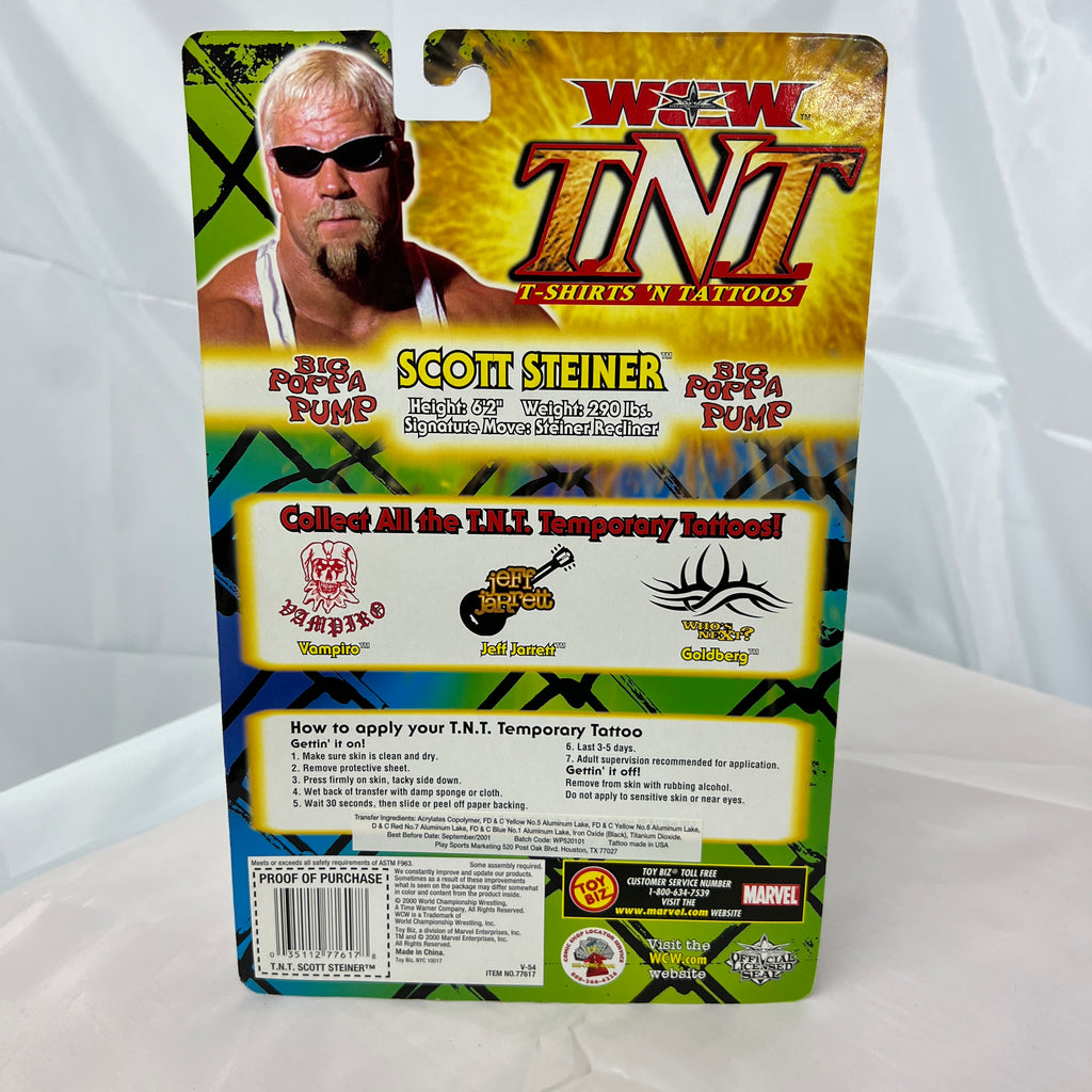 Scott Steiner WCW TNT Toybiz Action Figure Scale WWE