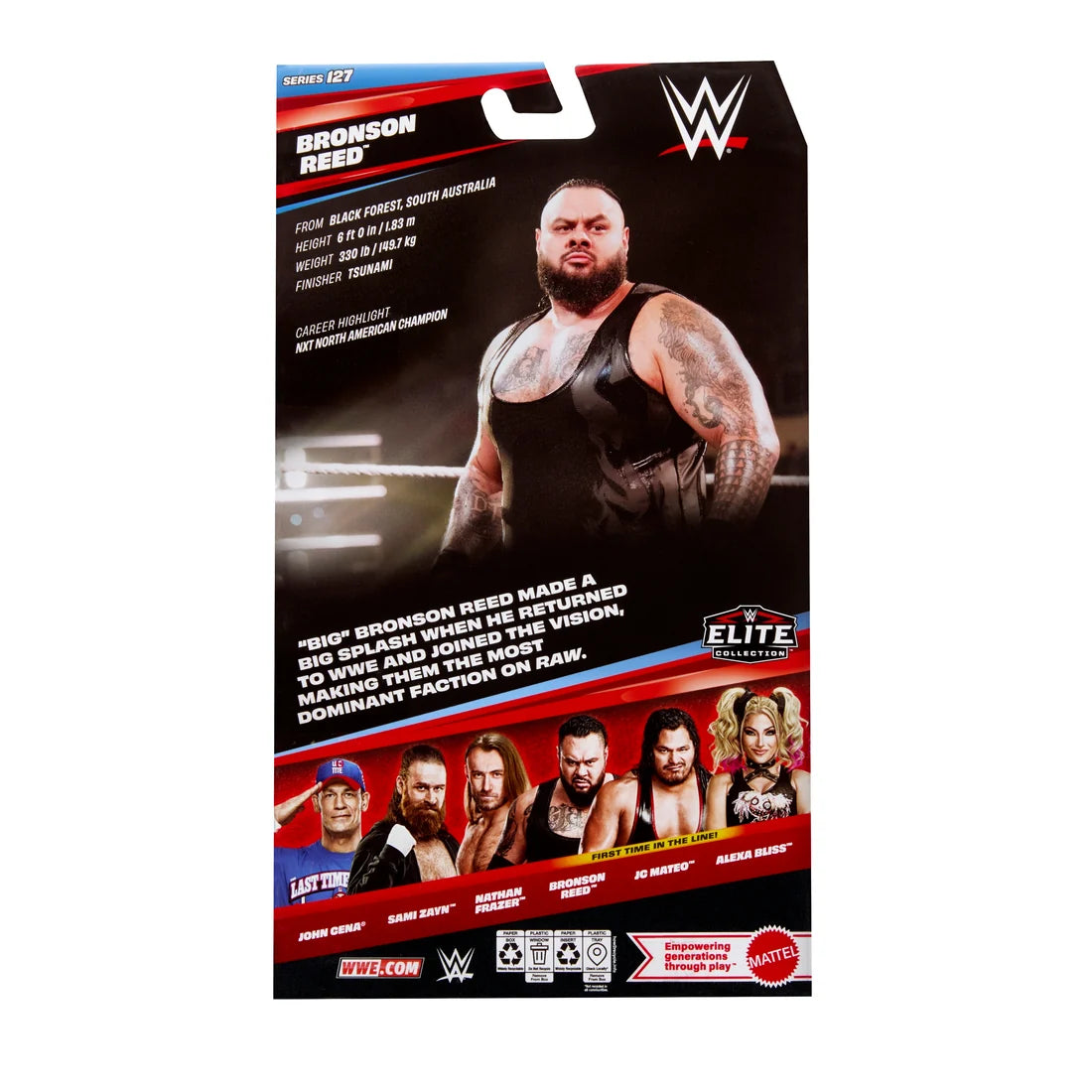 Bronson Reed WWE Elite Series 127 Action Figure Mattel