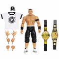 John Cena WWE Elite Raw w 2 Belts New Out Of Box Action Figure Mattel
