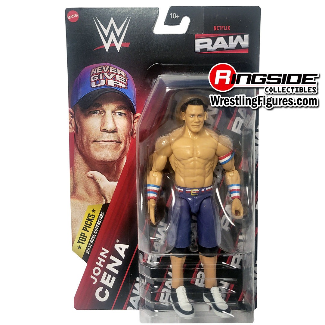 Mattel WWE John Cena Basic Netflix RAW Action Figure Multicoloured Plastic