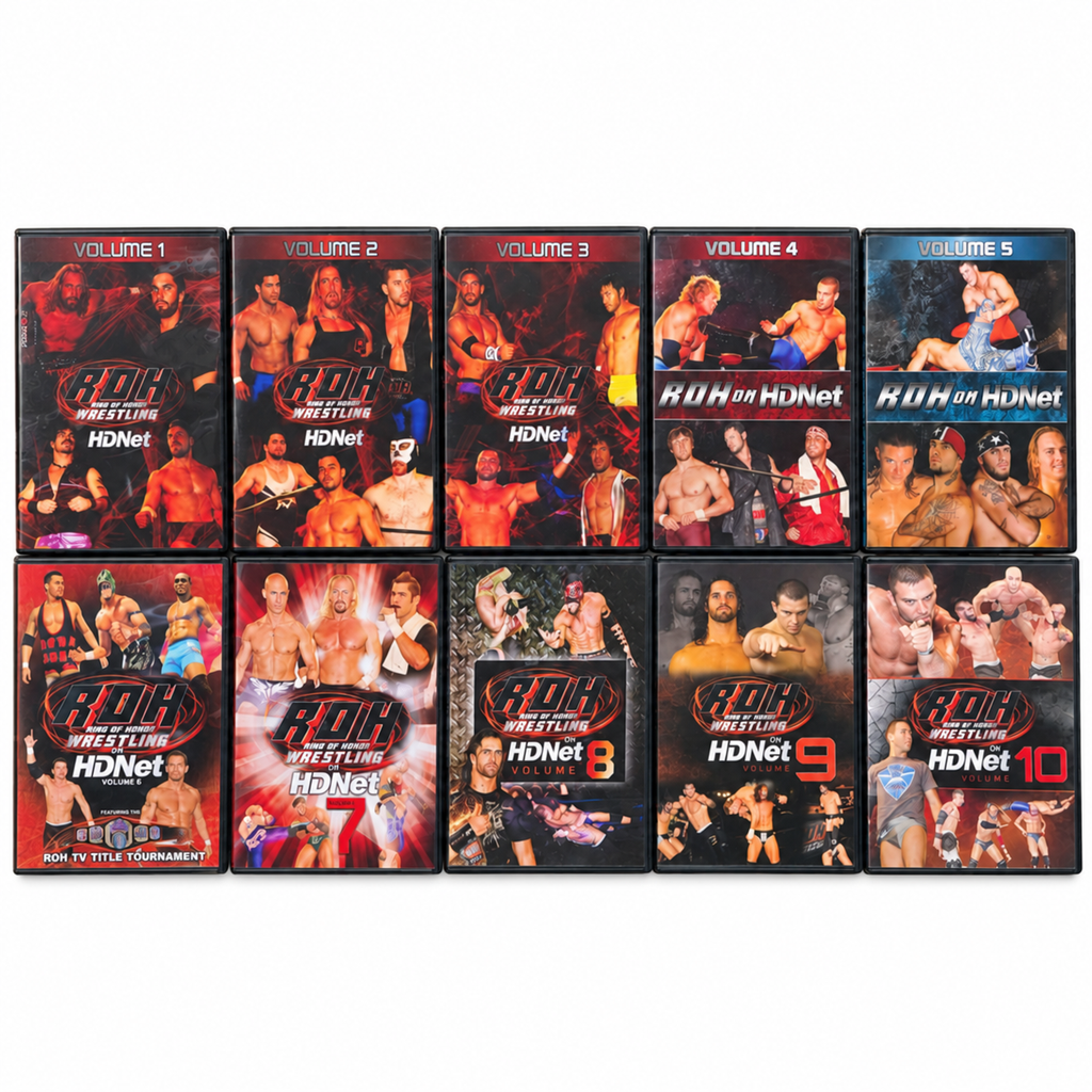 ROH Ring Of Honor HD Net Volume 1 - 10 Complete DVD Set Very Rare WWE